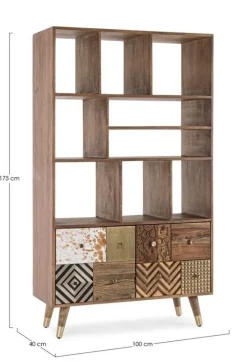 Outlet Bizzotto LIBRERIA IN LEGNO - DHAVAL