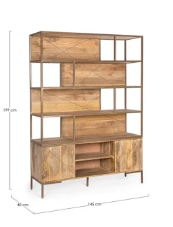 Outlet Bizzotto LIBRERIA IN LEGNO - JAIDEV