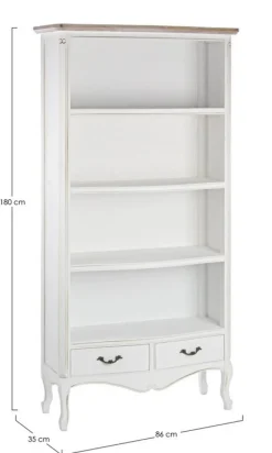 Clearance Bizzotto LIBRERIA IN LEGNO - JUSTINE