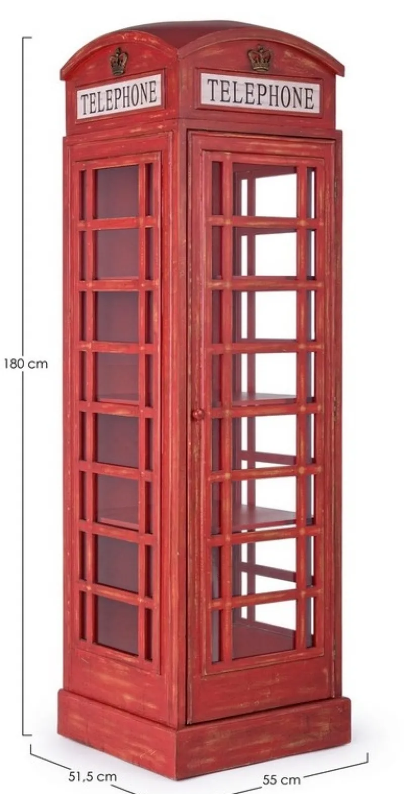 Clearance Bizzotto LIBRERIA IN LEGNO - RED CABIN