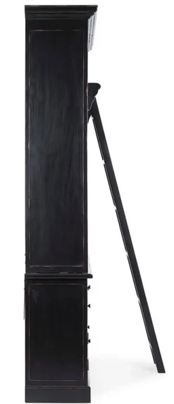 Clearance Bizzotto LIBRERIA IN LEGNO NERO - JEFFERSON