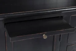 Clearance Bizzotto LIBRERIA IN LEGNO NERO - JEFFERSON