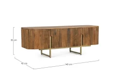 Discount Bizzotto MOBILE PORTA TV 4 ANTE IN LEGNO - VILAS