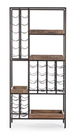 Online Bizzotto MOBILE PORTABOTTIGLIE IN ACCIAIO - ELMER