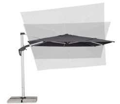 Discount Bizzotto OMBRELLONE BRACCIO ARIES 3X3 ANOD-GRI T