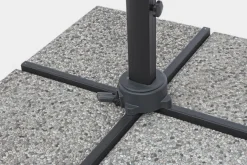 Online Bizzotto OMBRELLONE BRACCIO CON LED IN ALLUMINIO 3X3 ANTRACITE - INES