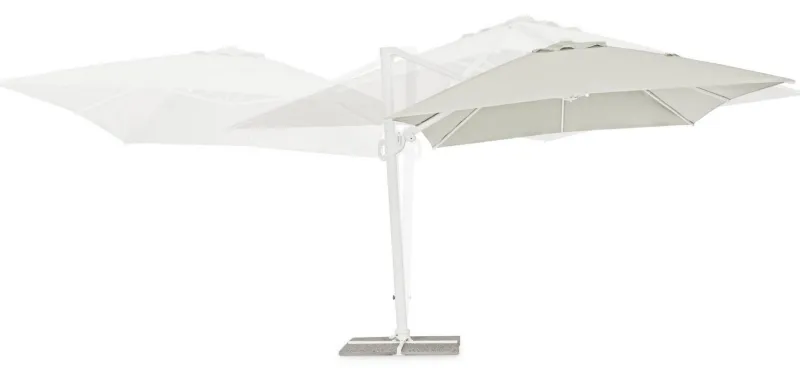 New Bizzotto OMBRELLONE BRACCIO IN ALLUMINIO 3X4 BIANCO - EDEN