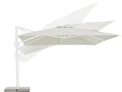 Hot Bizzotto OMBRELLONE BRACCIO IN ALLUMINIO 4X4 BIANCO - EDEN