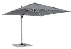 Best Bizzotto OMBRELLONE BRACCIO IN ALLUMINIO 3X3 ANTRACITE - INES