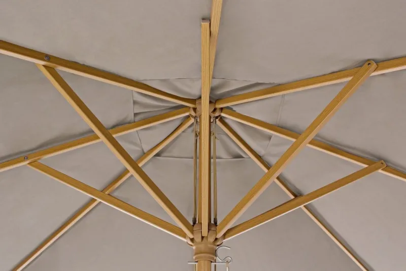 Clearance Bizzotto OMBRELLONE IN ALLUMINIO 3X3 TORTORA - ECLIPSE