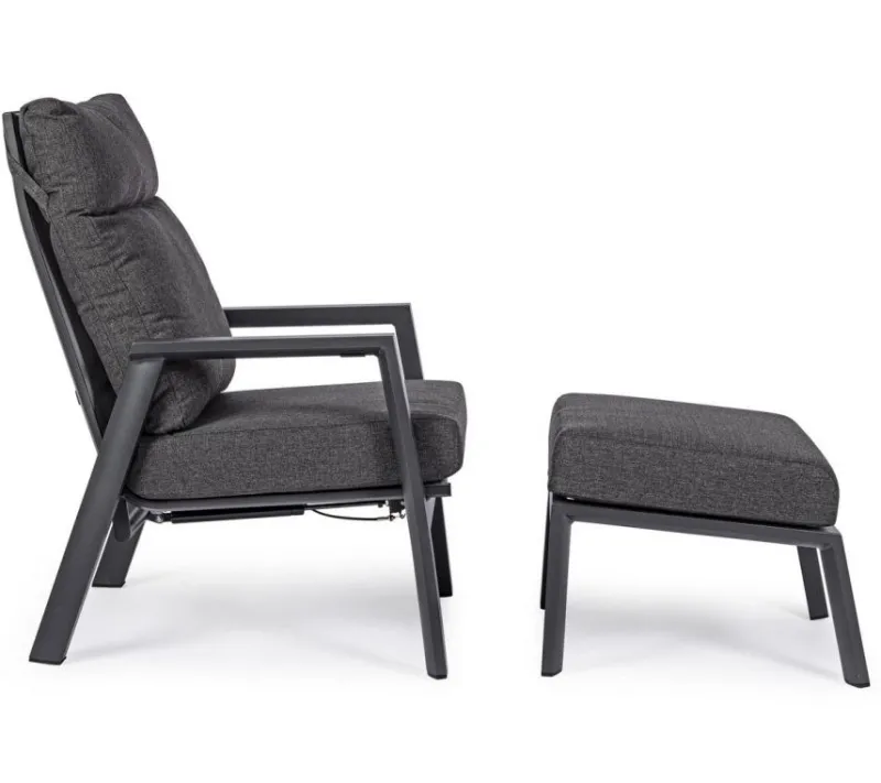 Hot Bizzotto OTTOMAN IN ALLUMINIO ANTRACITE JX55 - KLEDI