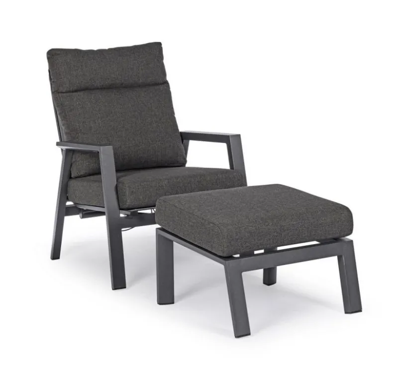 Hot Bizzotto OTTOMAN IN ALLUMINIO ANTRACITE JX55 - KLEDI