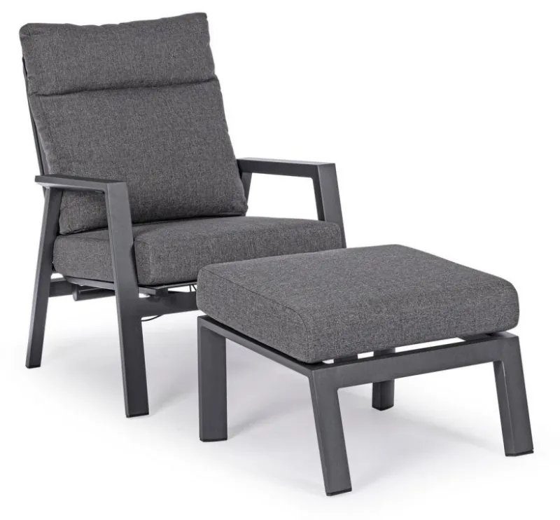 Hot Bizzotto OTTOMAN IN ALLUMINIO ANTRACITE JX55 - KLEDI