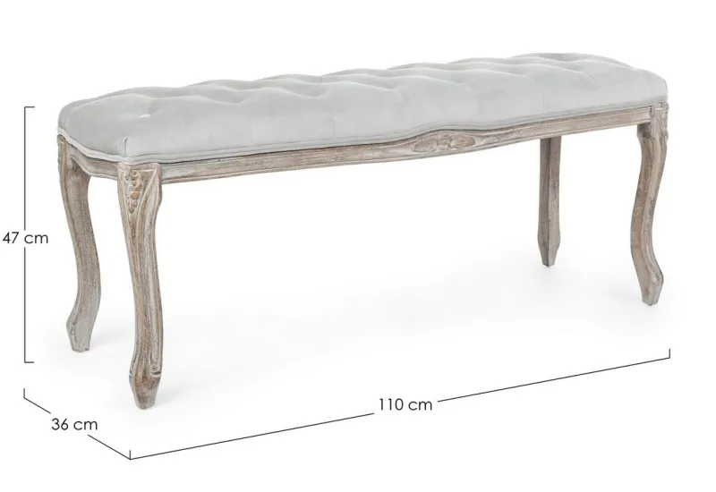 Online Bizzotto PANCA COLOR GRIGIO - MATHILDE