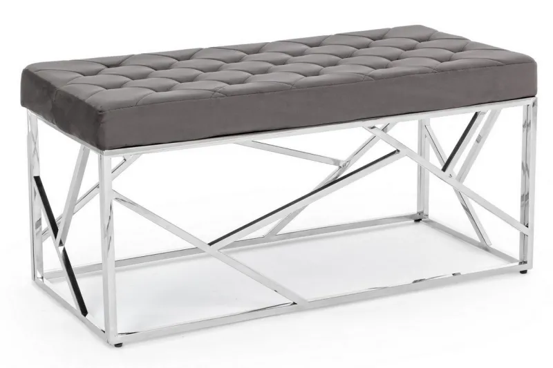 Discount Bizzotto PANCA COLOR GRIGIO - RAYAN