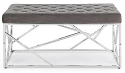 Discount Bizzotto PANCA COLOR GRIGIO - RAYAN