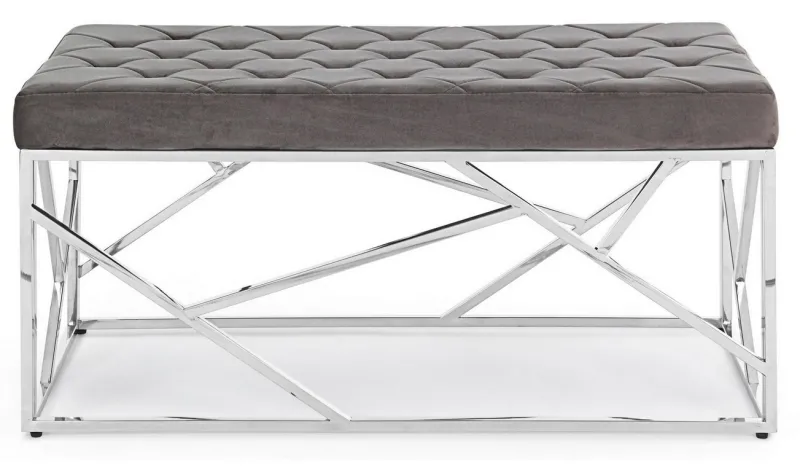 Discount Bizzotto PANCA COLOR GRIGIO - RAYAN