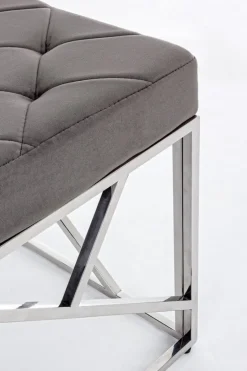 Discount Bizzotto PANCA COLOR GRIGIO - RAYAN