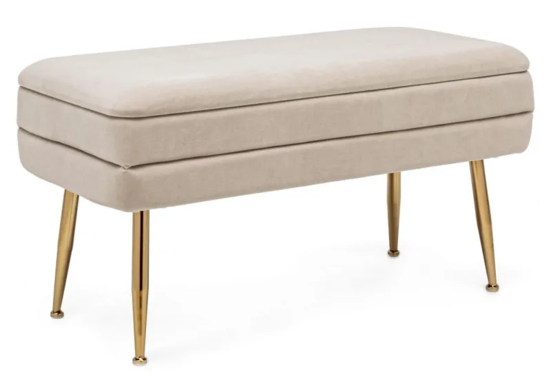 Outlet Bizzotto PANCA CONTENITORE BEIGE - PAVLINA
