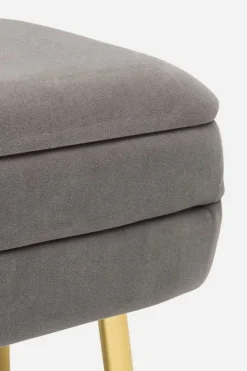 Online Bizzotto PANCA CONTENITORE GRIGIO SCURO - PAVLINA