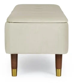 New Bizzotto PANCA CONTENITORE IN VELLUTO NATURALE - KIRA