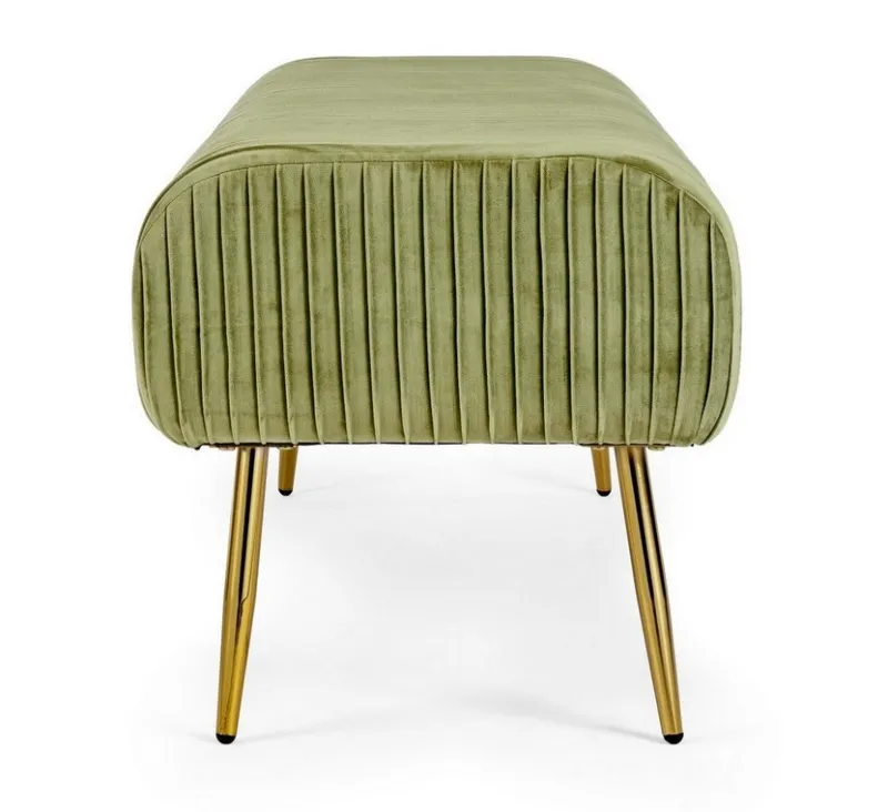 Outlet Bizzotto PANCA IN VELLUTO OLIVE - SELENA