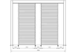 Best Bizzotto PANNELLO VERTICALE PERGOLA OCEAN ANTRAC