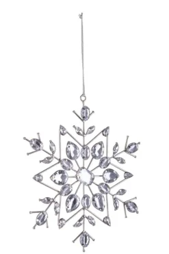 Bizzotto PENDAGLIO BEAD FIOCCO NEVE 6P ARG 19X19