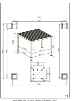 Best Bizzotto PERGOLA OCEAN 3X3 BIANCO