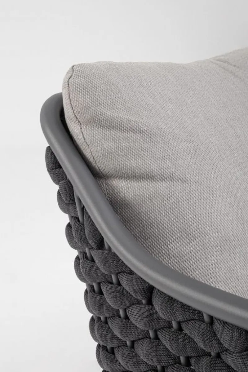 Outlet Bizzotto POLTRONA ANTRACITE QS22/GRAPHITE - EVERLY