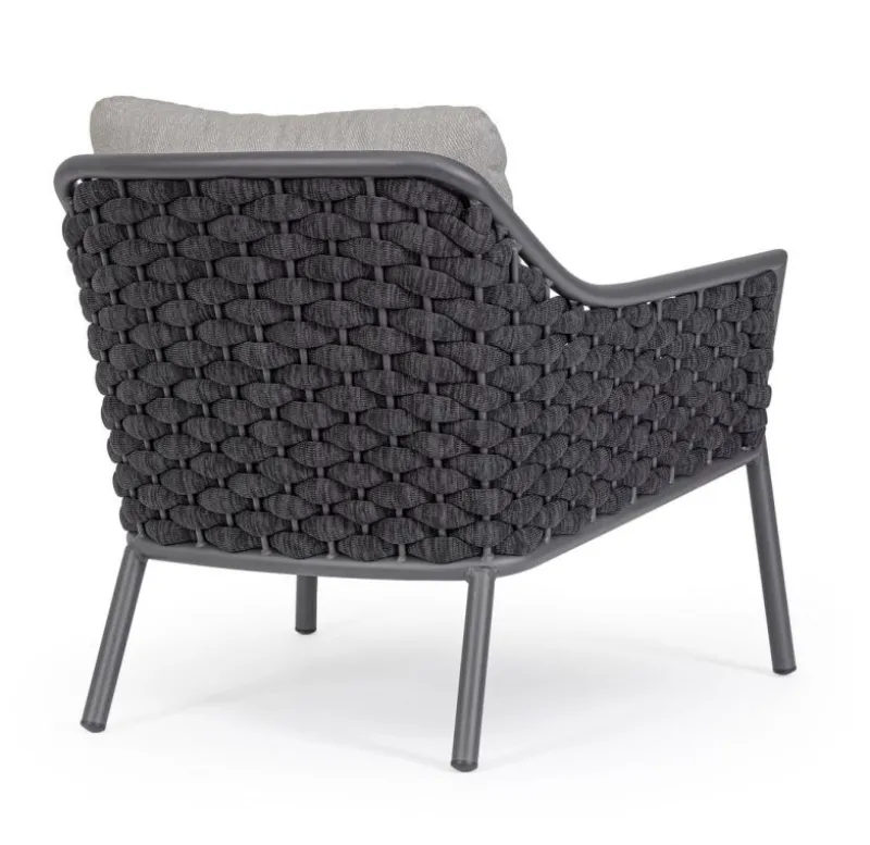 Outlet Bizzotto POLTRONA ANTRACITE QS22/GRAPHITE - EVERLY