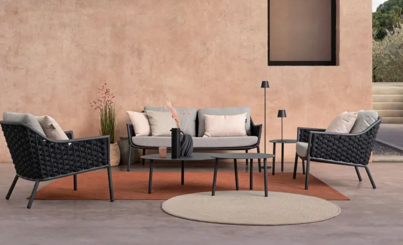 Outlet Bizzotto POLTRONA ANTRACITE QS22/GRAPHITE - EVERLY