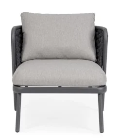 Online Bizzotto POLTRONA ANTRACITE QS22/GRAPHITE - HARLOW