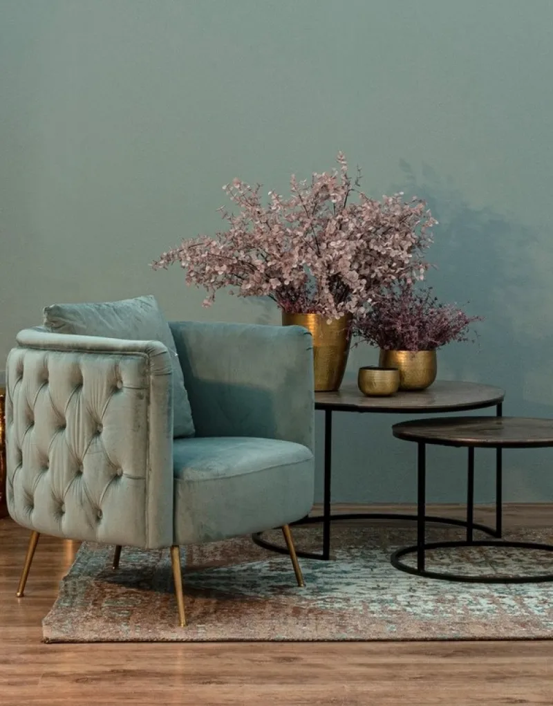 Online Bizzotto POLTRONA BLU TURCHESE - TENBURY