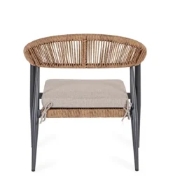 Bizzotto POLTRONA C-BR C-C JANDIA ANTRAC/NATURAL