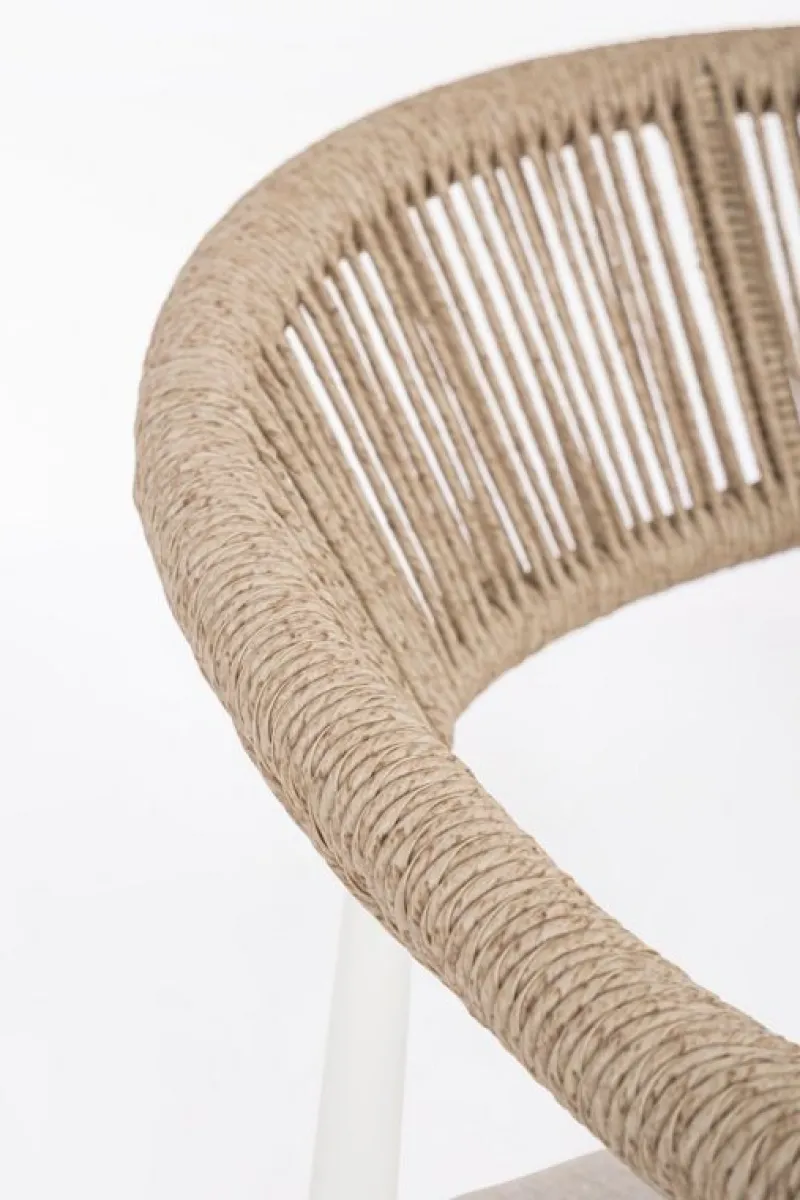 Outlet Bizzotto POLTRONA C-BR C-C JANDIA BIANCO/BEIGE