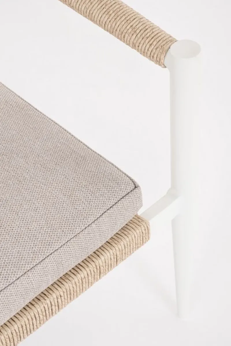 Outlet Bizzotto POLTRONA C-BR C-C JANDIA BIANCO/BEIGE