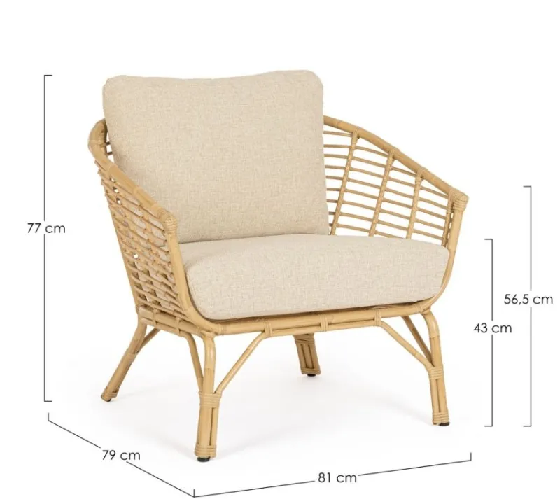 Best Bizzotto POLTRONA CON CUSCINI - MABEL