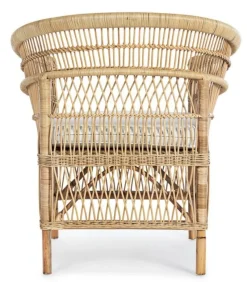 Hot Bizzotto POLTRONA CON CUSCINO IN FIBRE NATURALI - JOSEFINA