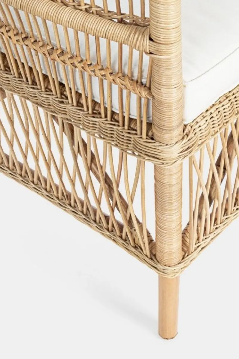 Hot Bizzotto POLTRONA CON CUSCINO IN FIBRE NATURALI - JOSEFINA