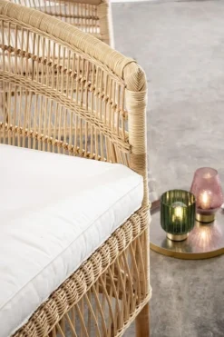 Hot Bizzotto POLTRONA CON CUSCINO IN FIBRE NATURALI - JOSEFINA