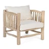 Hot Bizzotto POLTRONA CON CUSCINO IN TEAK - SAHEL