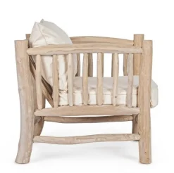 Hot Bizzotto POLTRONA CON CUSCINO IN TEAK - SAHEL