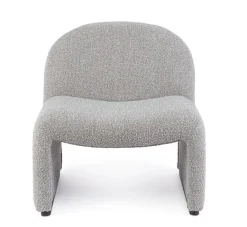 Outlet Bizzotto POLTRONA EFFETTO BOUCLE' GRIGIO - BASSILLA