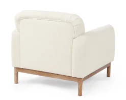 Clearance Bizzotto POLTRONA EFFETTO BOUCLE' NATURALE - DETROIT