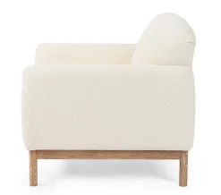 Clearance Bizzotto POLTRONA EFFETTO BOUCLE' NATURALE - DETROIT