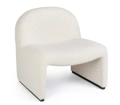 Clearance Bizzotto POLTRONA EFFETTO BUCLE' NATURALE - BASSILLA