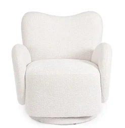 Discount Bizzotto POLTRONA GIREVOLE HARPER BIANCO