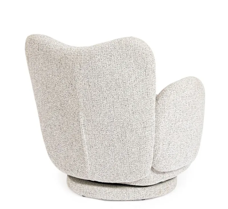 Best Bizzotto POLTRONA GIREVOLE HARPER GRIGIO CHIARO