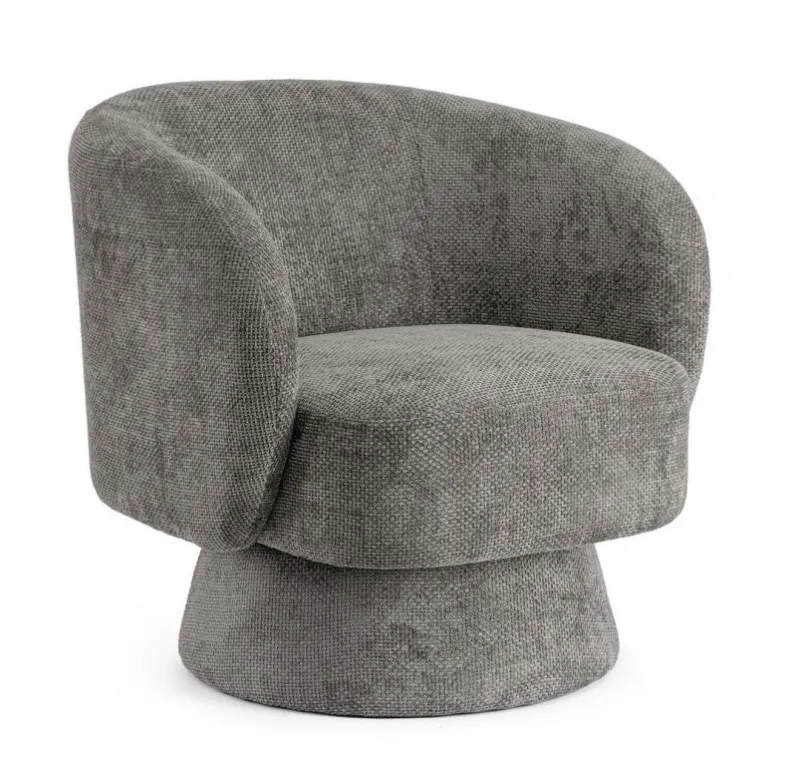 Hot Bizzotto POLTRONA GIREVOLE JULIENNE GRIGIO SCURO